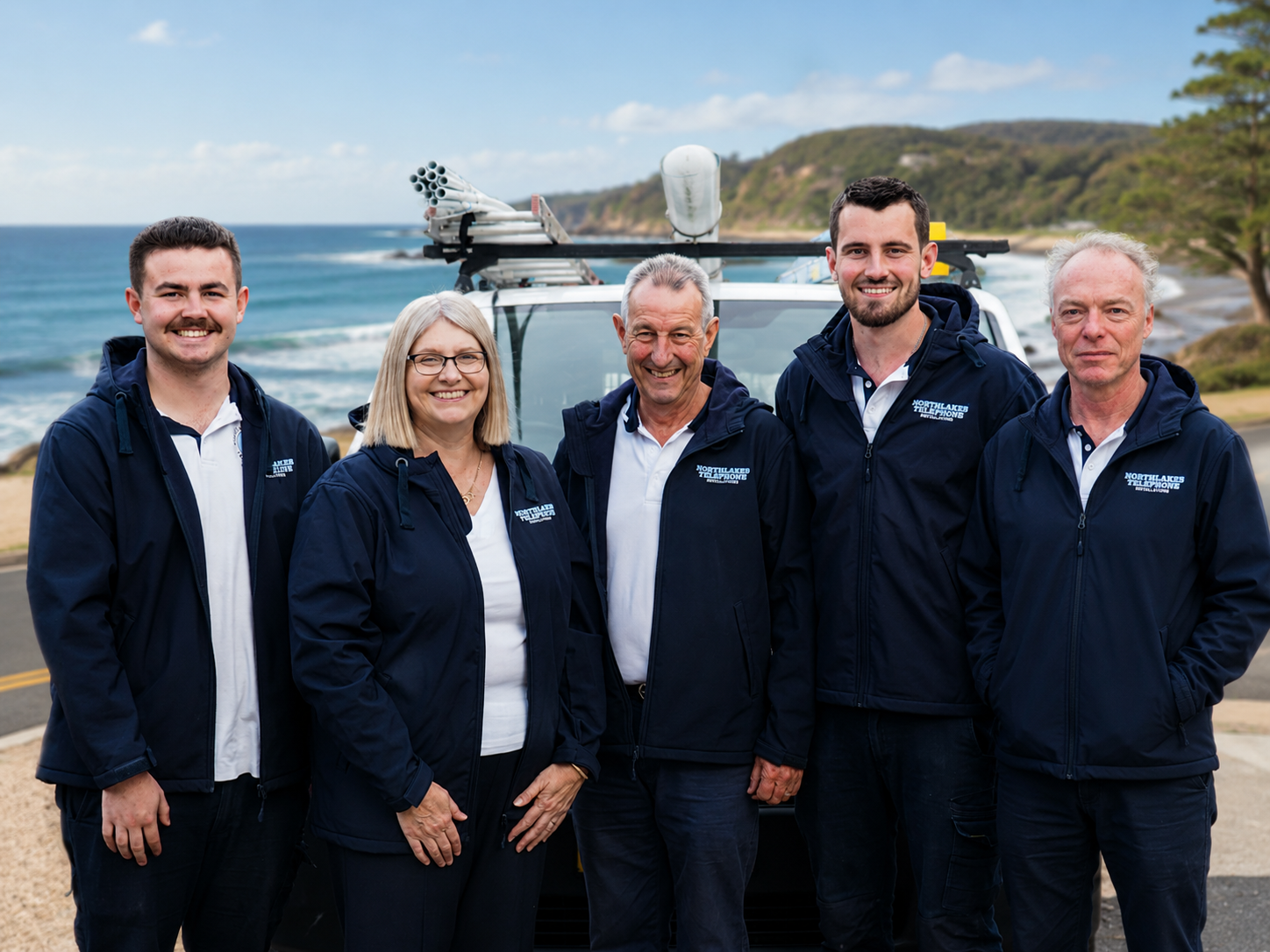 Northlakes Connect team — data, electrical and CCTV specialists on the Central Coast NSW